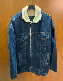 Giacca di jeans con pelliccia interna