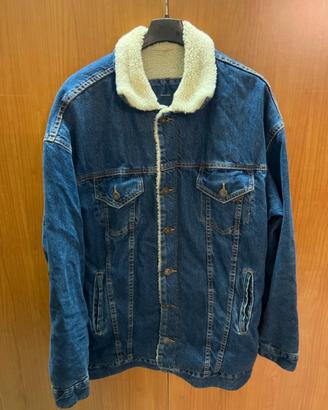 Giacca di jeans con pelliccia interna