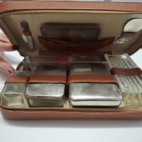 Beauty case vintage pelle anni '60