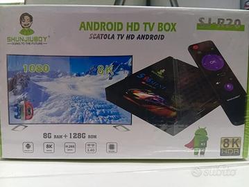 Smart Tv box android 11 8gb-128gb con telecomando