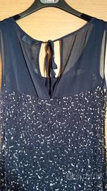 Vestito donna marca Oltre cerimonia cocktail blu 