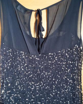 Vestito donna marca Oltre cerimonia cocktail blu 