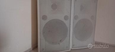 Coppia Casse Passive 50W RMS 4 Altoparlanti Bianco
