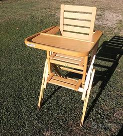 Seggiolone foppa perdretti in legno