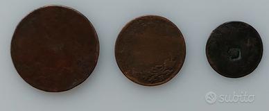 3 monete Regno d'Italia