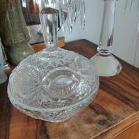 porta oggetti  anfora in cristallo 