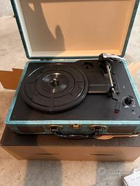 stereo valigietta giradischi e bluetooth-NUOVO