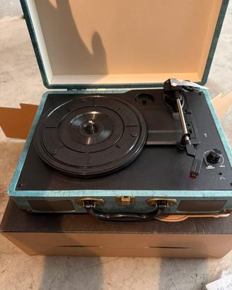 stereo valigietta giradischi e bluetooth-NUOVO