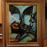 Dipinto olio su tela "Futurismo "