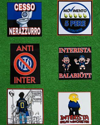 adesivi ultras Milan curva sud 