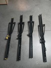 Set 4 Portabici da Tetto Auto Universali