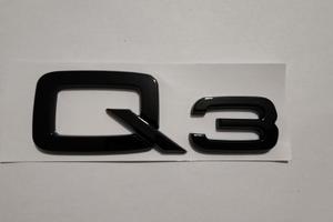 STEMMA AUDI Q3 NERO LUCIDO LOGO EMBLEMA ADESIVO