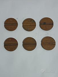 Gettoni telefonici italiani SIP/Telecom d’epoca 