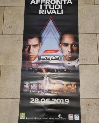 Formula 1 F1 2019 Official Game Poster 129 cm x 53