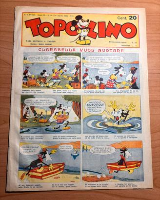 Topolino giornale Nerbini N 86 con alcuni restauri
