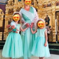 Abito festivo/ completo donna e 2 bambine