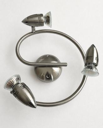 Lampadario moderno a 3 faretti orientabili