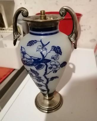 Vaso francese “Soleil” in vetro cammeo firmato