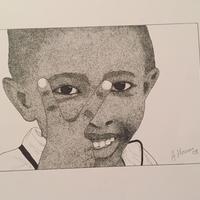Quadri africani puntinismo
