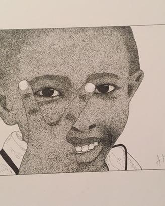 Quadri africani puntinismo