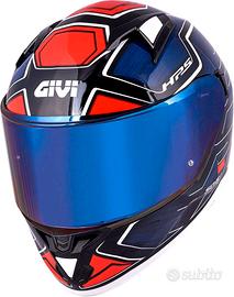 GIVI 50.6 Casco Sport Deep Casco Blu / Rosso