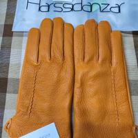 Guanti pelle beige 