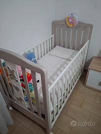 culla prenatal con materasso e  giostrina