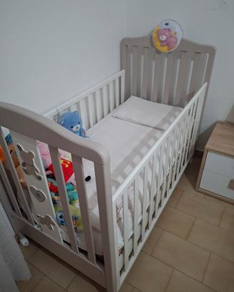culla prenatal con materasso e  giostrina