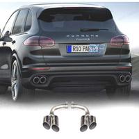 TERMINALI SCARICO PORSCHE CAYENNE 17- LOOK S CROMA