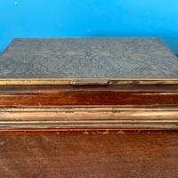 Portasigarette in legno e argento