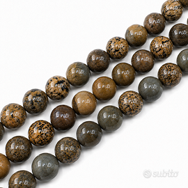 Filo di Diaspro Artic pietra naturale 10 mm