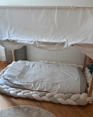 Lettino Montessori  Babylodge Aria con estensione