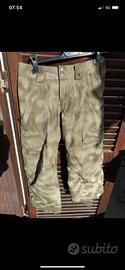 Coppia pantaloni burton taglia s,