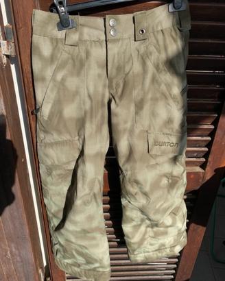 Coppia pantaloni burton taglia s,