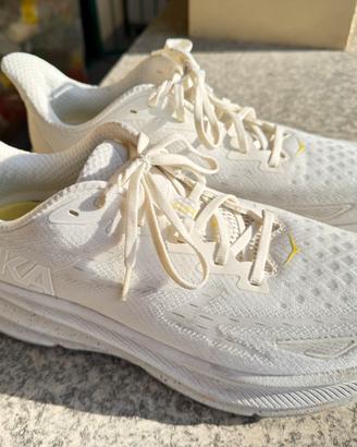 Hoka Clifton 9 Uomo Bianche Taglia 46