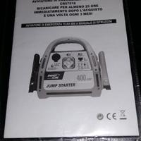 Booster jump starter