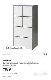 Cassettiera 6 cassetti