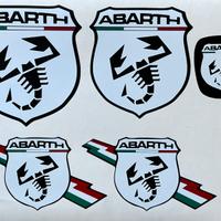 Kit copriloghi 500/595 Abarth Bianco-Nero