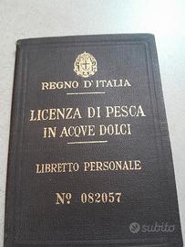 Libretto pesca anni '20