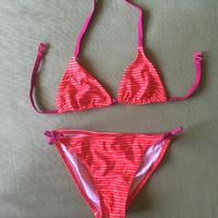 Costume due pezzi rosso a righe Du Pareil au Meme,