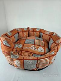 cuccia imbottita con cuscino estraibile  nuova