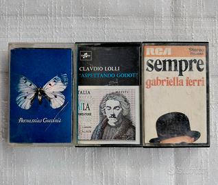 Musicassette Anni 70/90 Lolli/Guccini/Ferri 