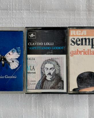 Musicassette Anni 70/90 Lolli/Guccini/Ferri 