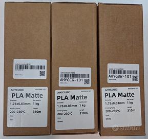 3 Bobine Filamento 3D Anycubic, Nuove e Sigillate