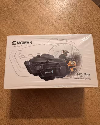 MOMAN H2 Pro Interfono Moto 2 Rider – Nuovo