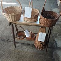 cestini con manico per funghi 