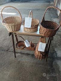 cestini con manico per funghi 