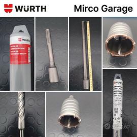 Punte varie SDS percussione muro cemento Wurth