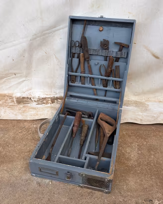 cassetta attrezzi / da lavoro vintage anni '40-'50