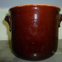 Pentola fagioliera terracotta cm.20x17 antica